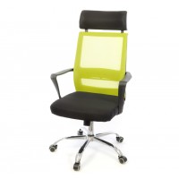 Кресло АКЛАС Крокус CH TILT Черный (Черный Салатовый)